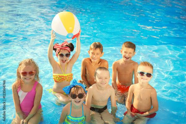 kids in pool